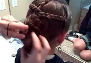 Braid Combo into Bun