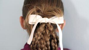 Back view of the Bundled Braids | Cute Hairstyles