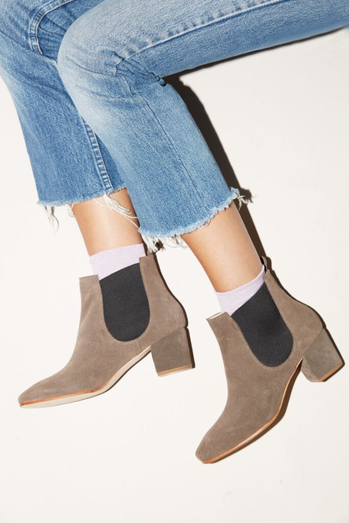 Cassidy ankle boot in grey suede