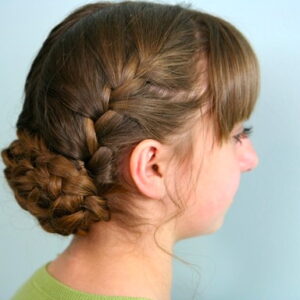 Side view of the Katniss Reaping Braids | Hunger Games Hairstyles