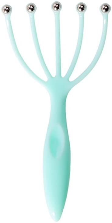 HaloVa Head Massager, Fashionable Comfortable Convenient Handheld Claw Therapeutic Scalp Massager for Full-body Relaxation Health Care, Blue