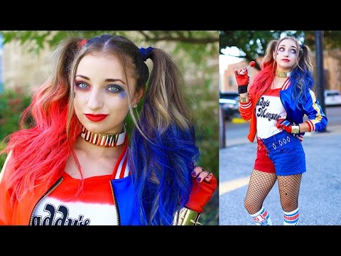 Harley Quinn Pigtails | DIY Halloween Costumes | DIY Halloween Hairstyles
