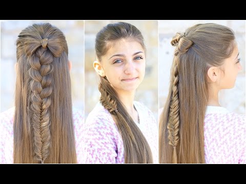 Half-Up Bow Combo | Cute Girls Hairstyles