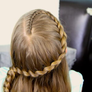 Top view of Wrap-Around Prim Braid | Catching Fire | Hunger Games Hairstyles