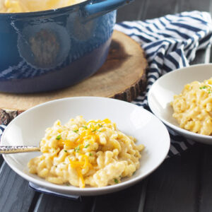 One Pot Macaroni and Cheese is a quick and easy recipe for creamy macaroni and cheese on the stove top!