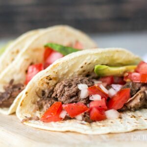 Slow Cooker Beef Tacos- so easy, but so good